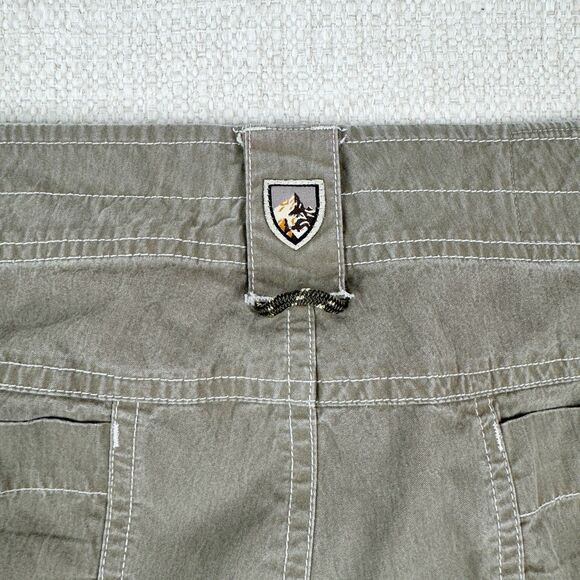 Kuhl Men's Crag Series Cargo Pocket Green Outdoor Hiking Utility Work Shorts 34 - Picture 7 of 15